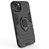 Ring Armor case til iPhone 14 Plus pansret cover magnetisk holder ring sort