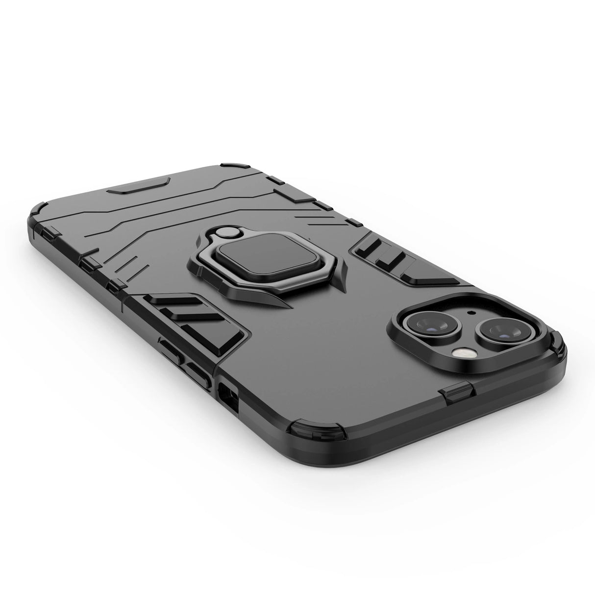 Ring Armor case til iPhone 14 Pro Max pansret cover magnetisk holder ring sort