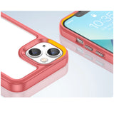 Outer Space Case iPhone 14 Plus hardcover med en gel ramme rød