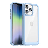 Outer Space Case iPhone 14 Pro Max hårdkasse med en gel ramme blå