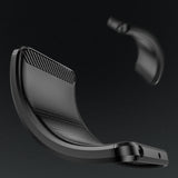 Carbon Case iPhone 14 Pro fleksibelt gel bagsæde sort