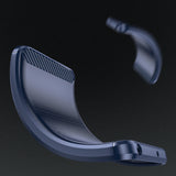 Carbon Case til iPhone 14 Pro Max Fleksibel gel bagdækning blå