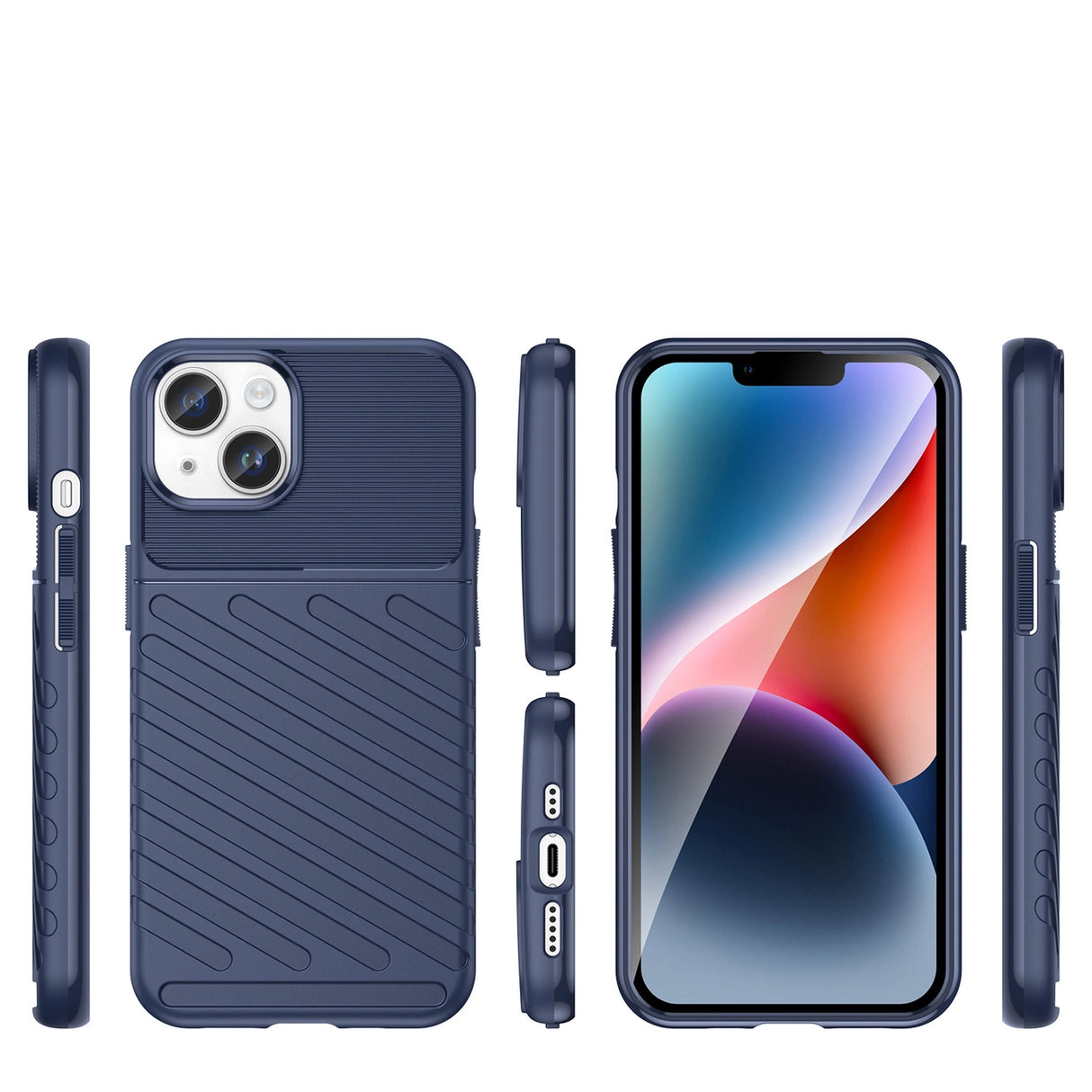 Thunder Case iPhone 14 Plus blå pansret sag