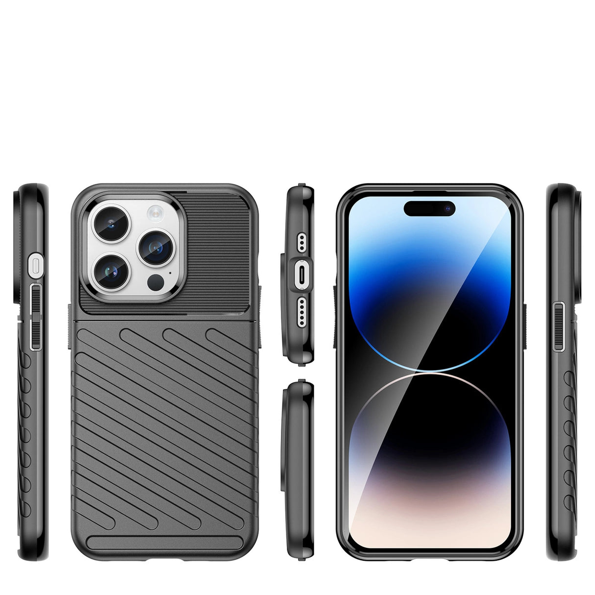 Thunder Case iPhone 14 Pro Max pansret æske sort
