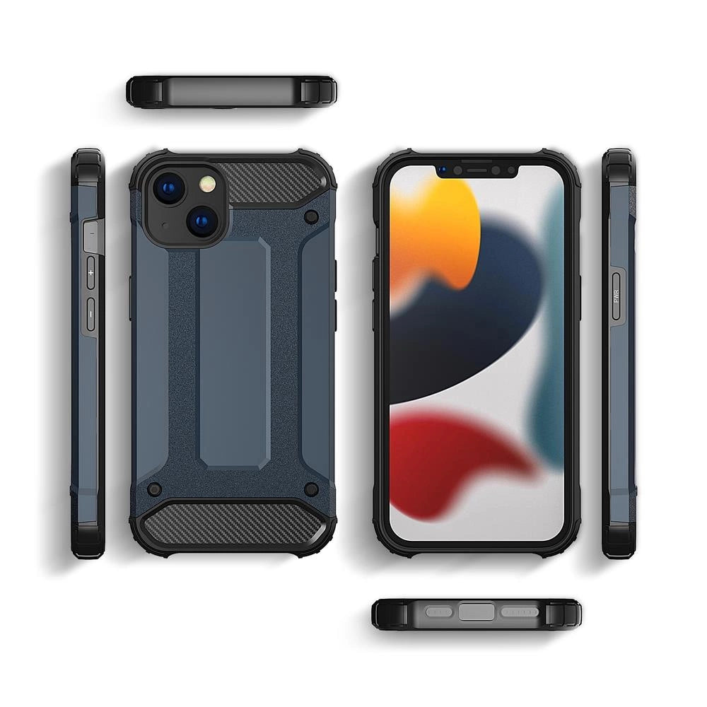 Hybrid Armor case iPhone 14 Plus pansret hybrid case sort