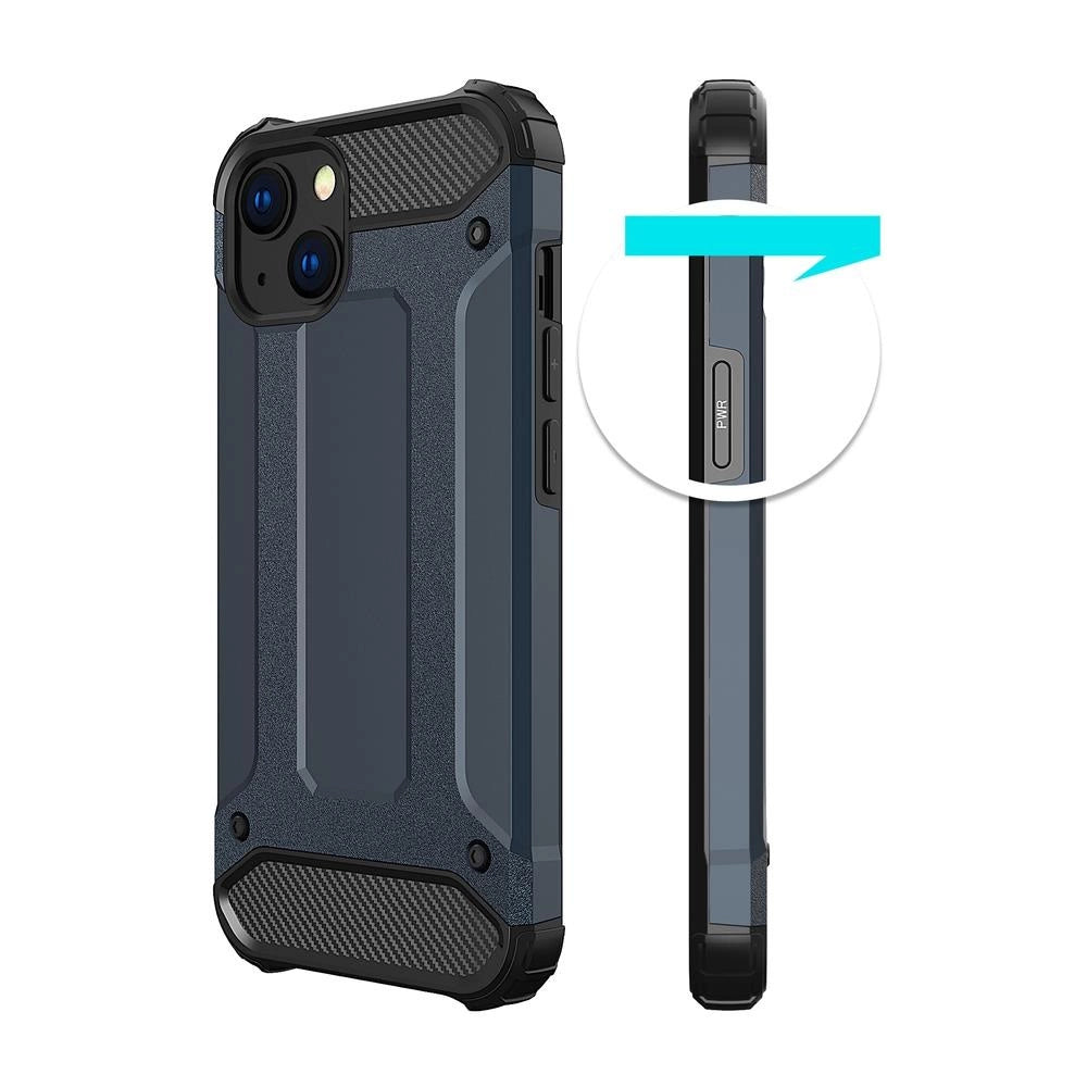 Hybrid Armor case iPhone 14 Plus pansret hybrid case sort