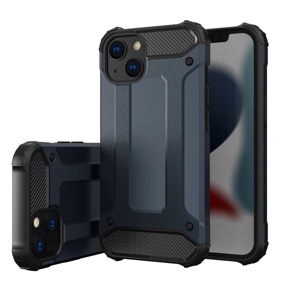 Hybrid Armor case til iPhone 14 Plus pansret hybrid cover blå