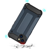 Hybrid Armor case til iPhone 14 Plus pansret hybrid cover blå