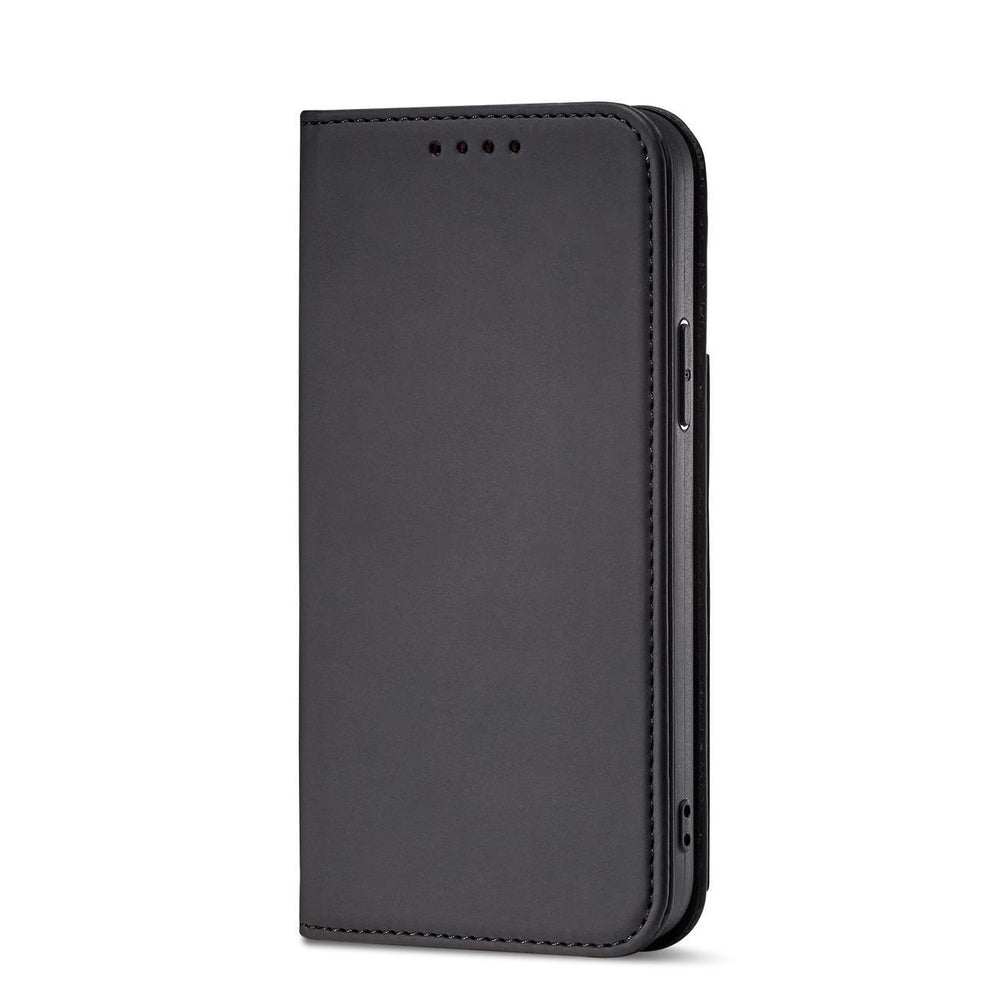 Magnetkort Hylde Hylde til iPhone 14 flip cover tegnebog stativ sort