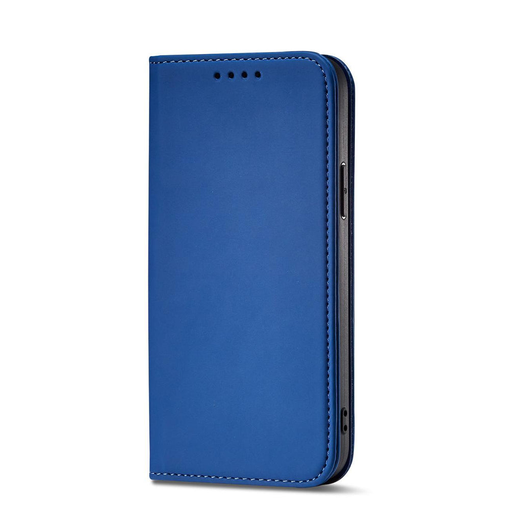 Magnetkort Hylde Hylde til iPhone 14 flip cover tegnebog stativ blå