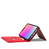 Magnetkort Hylde Hylde til iPhone 14 Pro Max flip cover tegnebog stativ rød