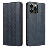 Magnet Strap Case Case for iPhone 14 Flip Wallet Mini Lanyard Stand Blue