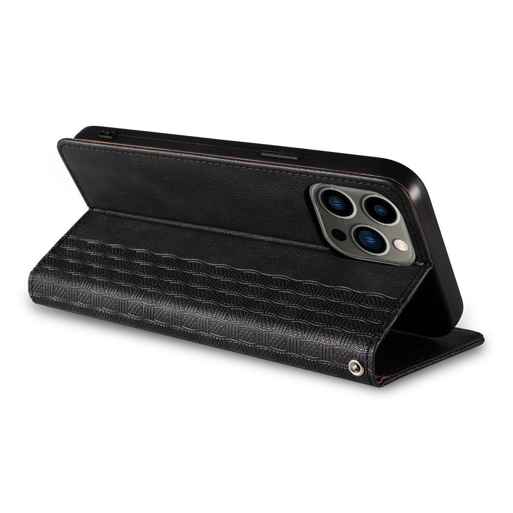 Magnet Strap Case Case for iPhone 14 Plus Flip Wallet Mini Lanyard Stand Sort