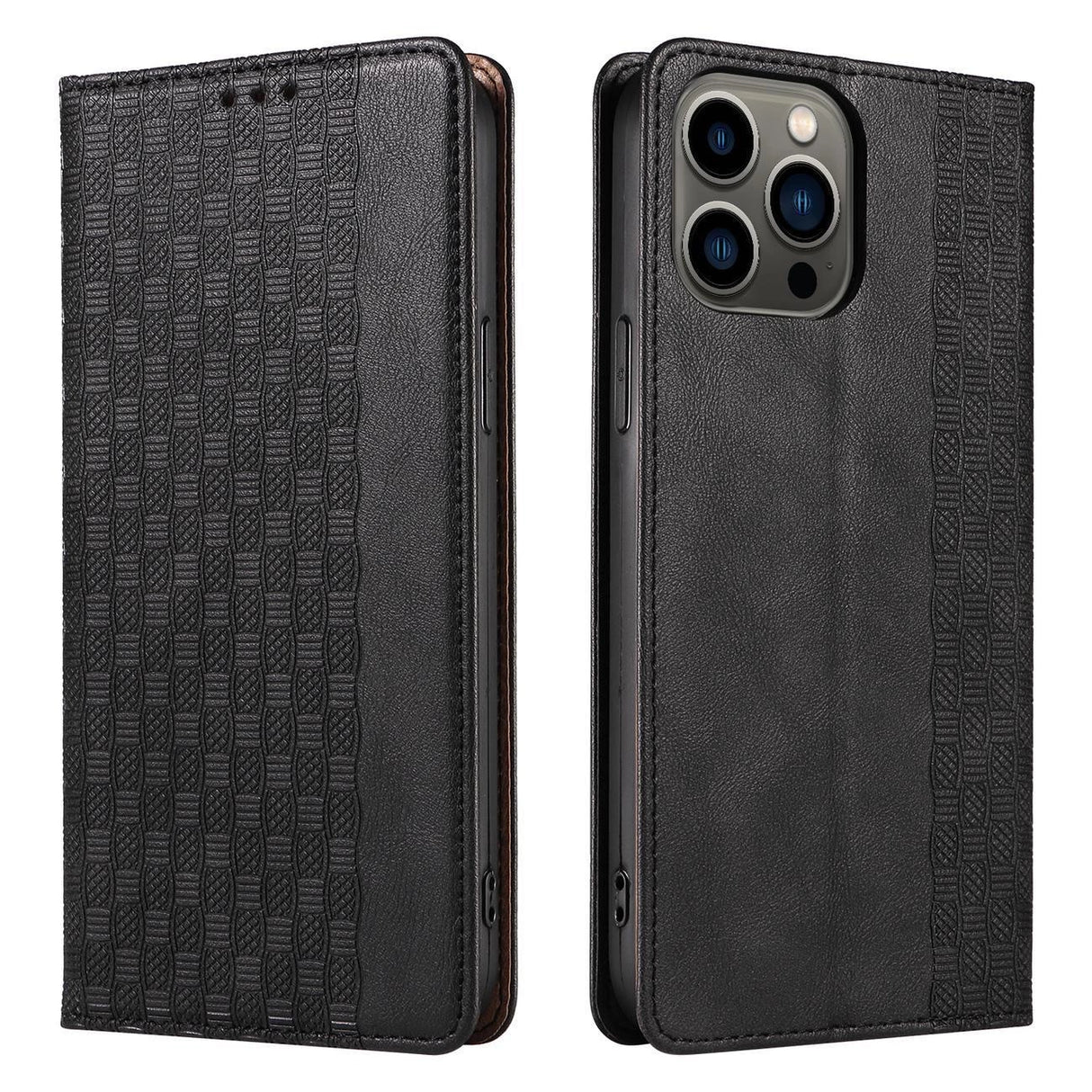 Magnet Strap Case Case for iPhone 14 Plus Flip Wallet Mini Lanyard Stand Sort