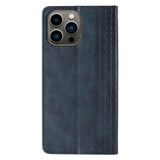 Magnet Strap Case Case for iPhone 14 Plus Flip Wallet Mini Lanyard Stand Blå