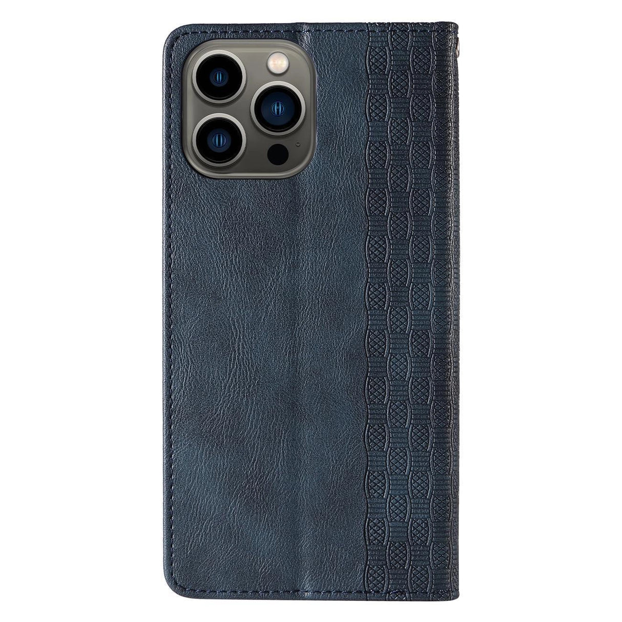 Magnet Strap Case Case for iPhone 14 Pro Max Flip Wallet Mini Lanyard Stand Blå