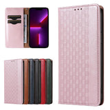 Magnet Strap Case Case for iPhone 14 Pro Max Flip Wallet Mini Lanyard Stand Pink