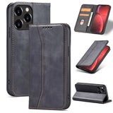 Magnet Fancy Case Case for iPhone 14 flip cover tegnebog stativ sort