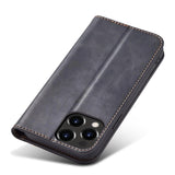 Magnet Fancy Case Case for iPhone 14 flip cover tegnebog stativ sort