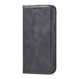 Magnet Fancy Case Case for iPhone 14 flip cover tegnebog stativ sort