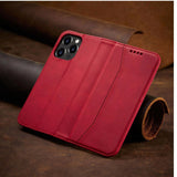 Magnet Fancy Case Case for iPhone 14 Plus flip cover tegnebog stativ rød
