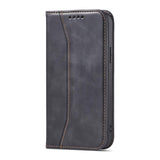 Magnet Fancy Case Case til iPhone 14 Pro flip cover tegnebog stativ sort