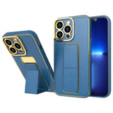 Ny Kickstand Case Case til iPhone 13 Pro med stativ blå