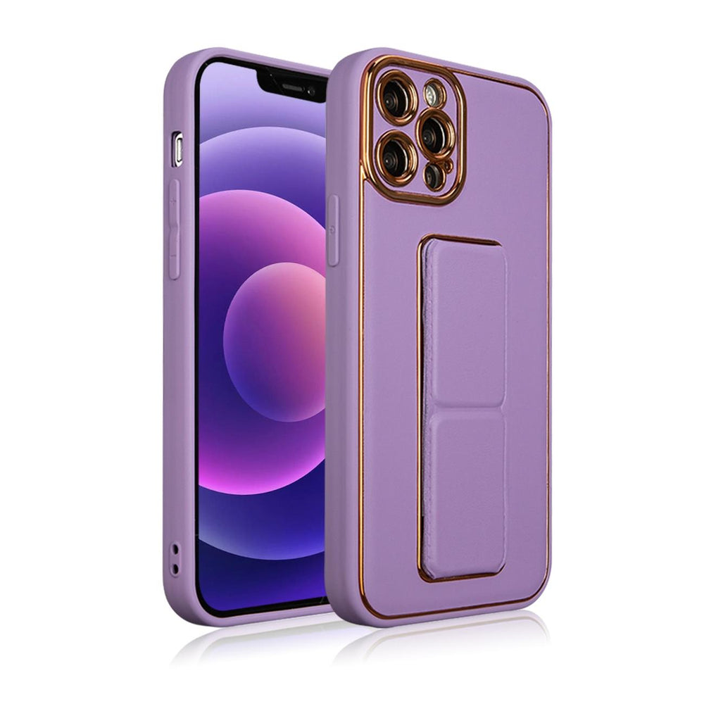 Ny Kickstand Case Case til iPhone 13 Pro med stativ lilla