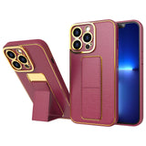 Ny Kickstand Case Case til iPhone 12 Pro med stativ rød