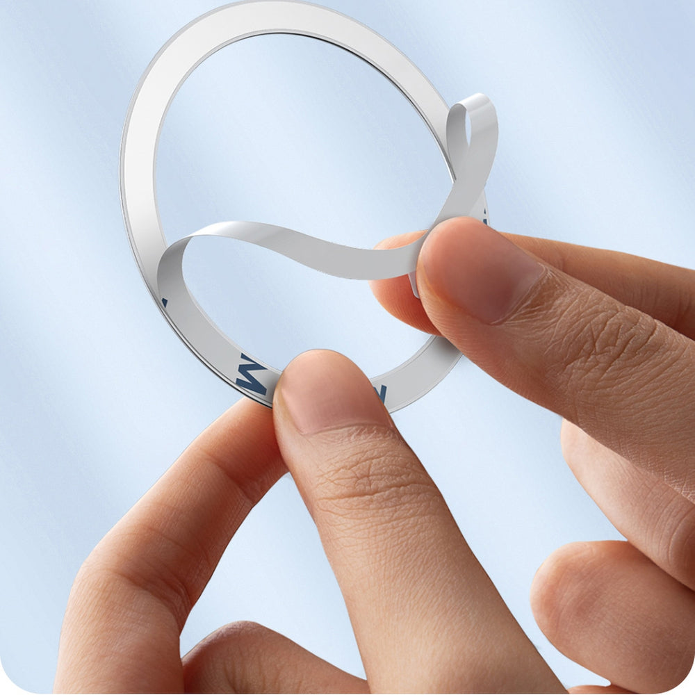 Magnetisk ring fra Baseus Halo-serien (2 stykker/pakning) sølv (PCCH000012)