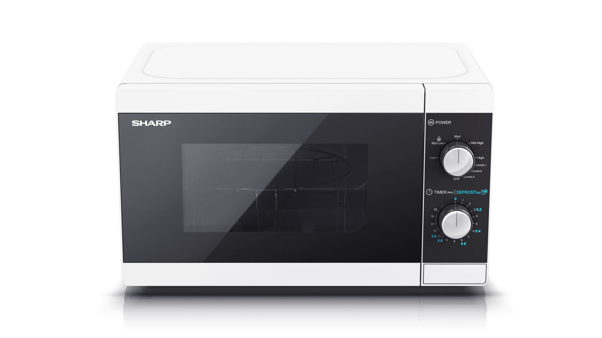 Sharp YC-MG01E-W mikrobølgeovn Sort, Hvid Grill mikroovn Bordplade 20 L 800 W