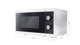 Sharp YC-MG01E-W mikrobølgeovn Sort, Hvid Grill mikroovn Bordplade 20 L 800 W