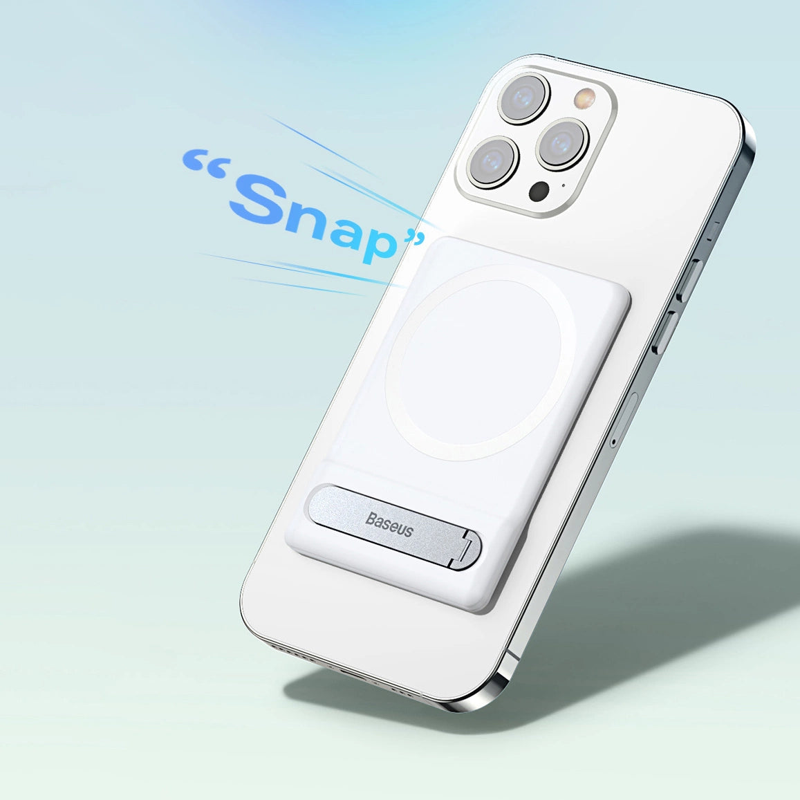 Foldestativ Baseus med magnetholder hvid (LUXZ010002)
