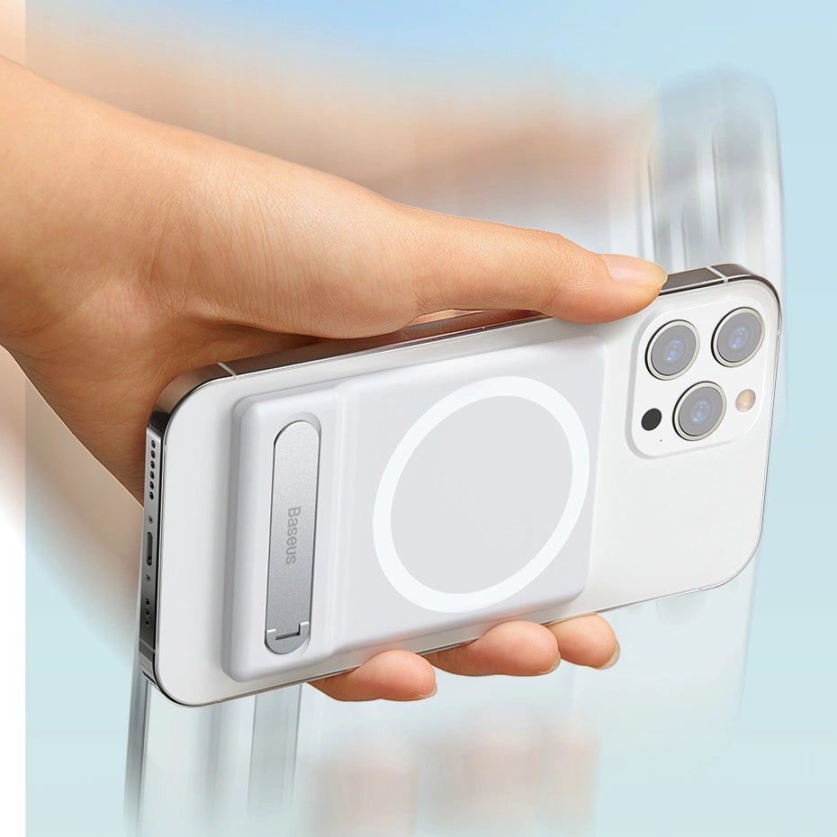 Foldestativ Baseus med magnetholder hvid (LUXZ010002)