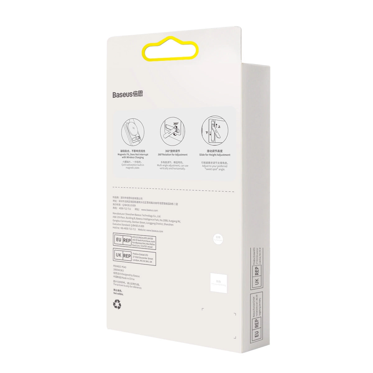 Foldestativ Baseus med magnetholder hvid (LUXZ010002)