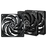 ARCTIC P12 Slim PWM PST Computerkabinet Ventilator 12 cm Sort 3 stk
