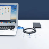 Ugreen US128 90576 USB-A 3.0 / USB-A 3.0 5Gb/s kabel 3m - sort