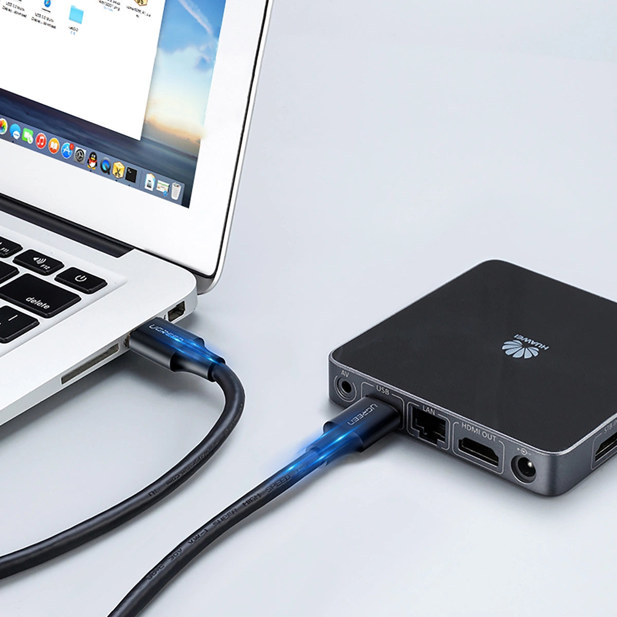 Ugreen US128 90576 USB-A 3.0 / USB-A 3.0 5Gb/s kabel 3m - sort