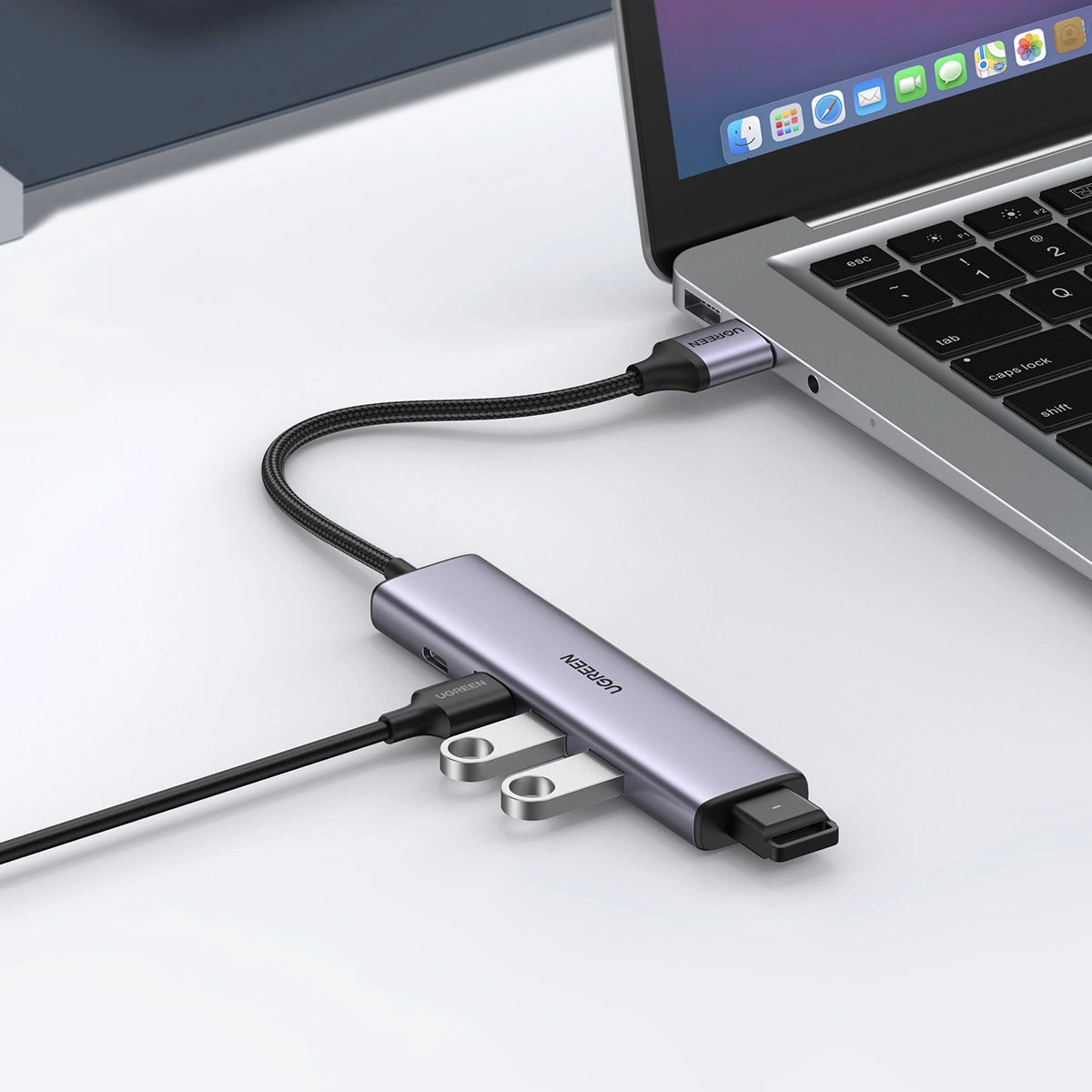 Ugreen USB HUB splitter - 4x USB 3.0 grå (CM473 20805)