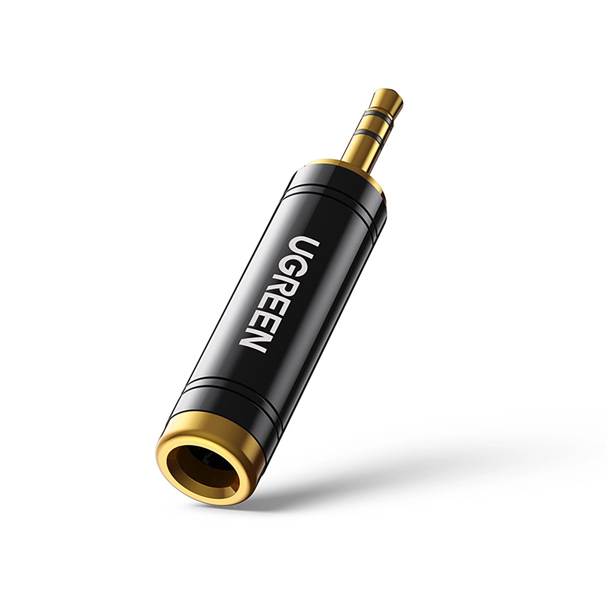 Ugreen adapter 3,5 mm lyd adapter (mand) til 6,35 mm mini jack (kvinde) grå (AV168)