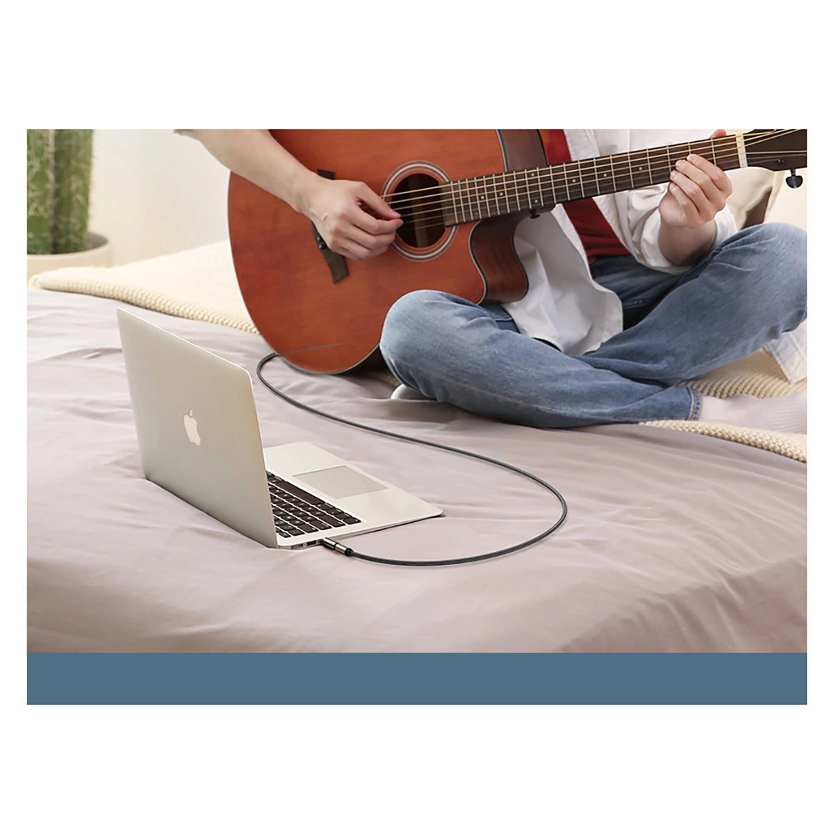 Ugreen adapter 3,5 mm lyd adapter (mand) til 6,35 mm mini jack (kvinde) grå (AV168)