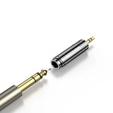 Ugreen adapter 3,5 mm lyd adapter (mand) til 6,35 mm mini jack (kvinde) grå (AV168)