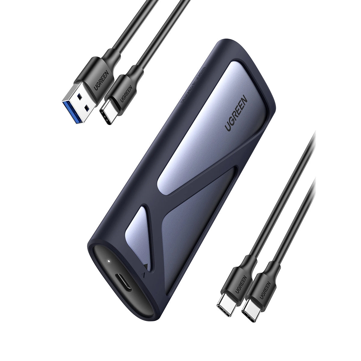 Ugreen CM400 90264 caddy til M.2 SSD med USB-C 3.2 port - grå