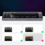 Ugreen CM400 90264 caddy til M.2 SSD med USB-C 3.2 port - grå