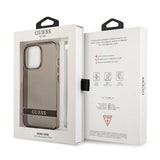 Guess GUHCP13LHTSGSK iPhone 13 Pro / 13 6.1" sort/sort hardcase Gennemskinnelig Stap