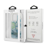 Guess GUHCP13XLFLSN iPhone 13 Pro Max 6.7" grøn/grøn hardcase Flower Liquid Glitter