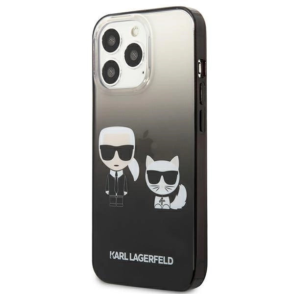 Karl Lagerfeld KLHCP13LTGKCK iPhone 13 Pro / 13 6,1" hardcase sort/sort Gradient Ikonik Karl & Choupette