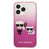 Karl Lagerfeld KLHCP13LTGKCP iPhone 13 Pro / 13 6,1" hårdkasse rosa/rosa Gradient Ikonik Karl & Choupette
