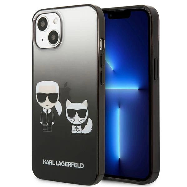 Karl Lagerfeld KLHCP13STGKCK iPhone 13 mini 5,4" hardcase czarny/sort Gradient Ikonik Karl & Choupette