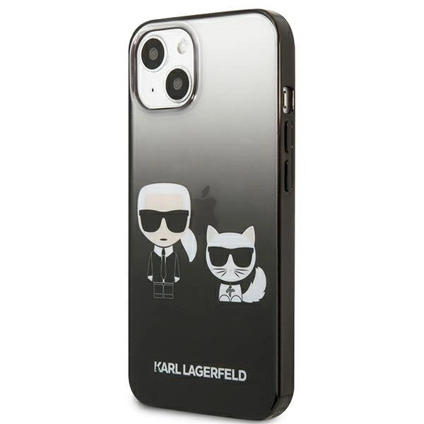 Karl Lagerfeld KLHCP13STGKCK iPhone 13 mini 5,4" hardcase czarny/sort Gradient Ikonik Karl & Choupette